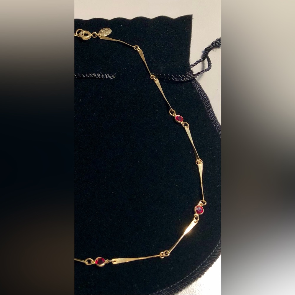 Jewels by Park Lane Gold-Tone Birthstone Necklace (July) - Picture 6 of 10